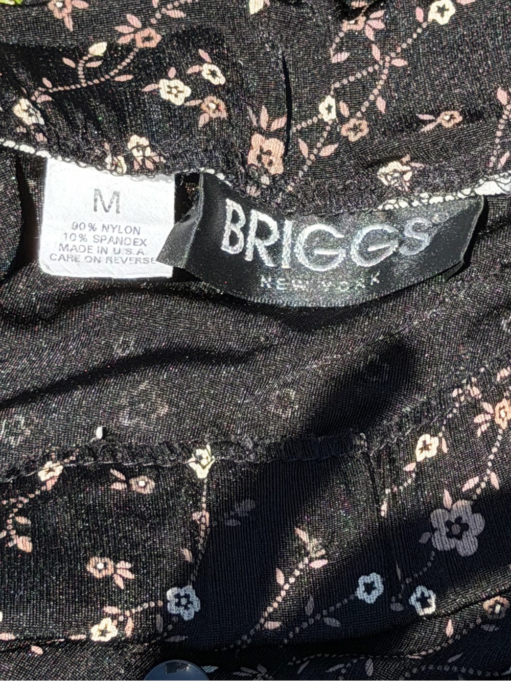 Vintage 90s Whimsigoth Set Talbots Lace Blouse Briggs Floral Maxi Skirt Cottage - Picture 14 of 14